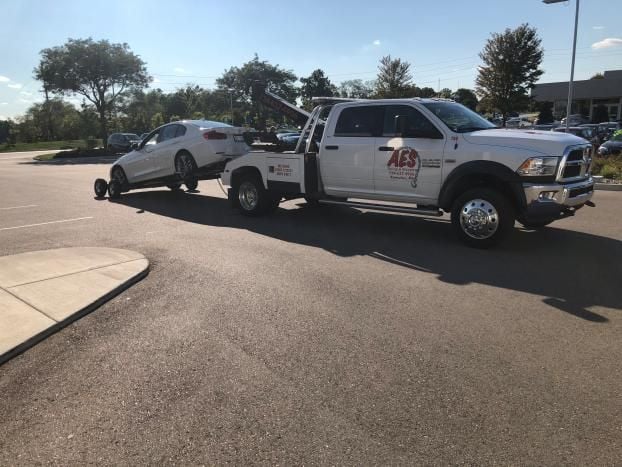 Service vehicle for AES Towing & Recovery